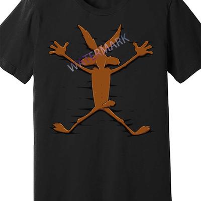 TEMU Crash Coyote T-shirt 1737147 Funny Men's Short Sleeve T-shirt Black Pr Image