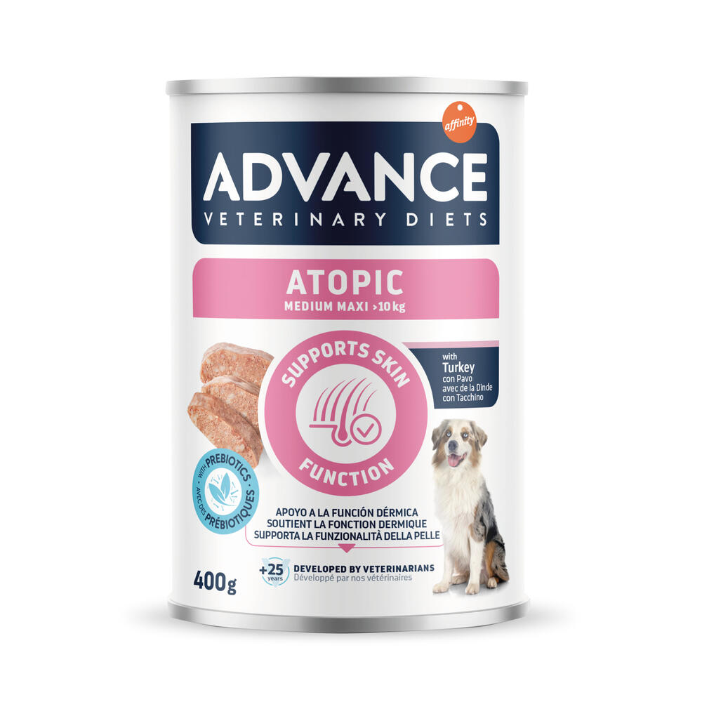 Advance Veterinary Diets Atopic Medium/Maxi umido cane - Set %: 6 x 400 g
