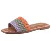Pantolette TAMARIS, Damen, Gr. 41, orange, oliv, flieder, Bast, modisch, Schuhe, Blockabsatz, Sommerschuh, Strandschuh, zweifarbige Bast-Umrandung