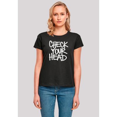 Print-Shirt F4NT4STIC "The Beastie Boys Check Your Head", Damen, Gr. XS, schwarz, Obermaterial: 100% Baumwolle, casual, oversize, Rundhals, Kurzarm ohne Bündchen, Shirts, Premium Qualität Image