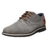 Schnürschuh BUGATTI, Herren, Gr. 41, grau (grau used), Veloursleder, used, casual, Schuhe, Freizeitschuh, Halbschuh, Sneaker mit Ziernähten