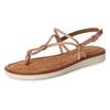 Riemchensandale TAMARIS, Damen, Gr. 38, rosa (rosa, glitzer), Ziegenveloursleder, Textil, modisch, Schuhe, Plateau, Sandalette, Sommerschuh mit glänzenden Strasssteinchen
