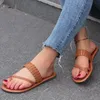 2025 Fashion Women's Summer Slippers Solid Flat Sandals Non-Slip Slippers Flip Flops Sandals New Trend Casual Bohemian Shoes