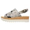 Sandalette DOGO "Gigi Sandale Toy Houses Damen Sandalen", Damen, Gr. 41, Normalschaft, beige (natur), Lederimitat, Schuhe, Vegan