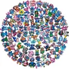 Zufällig 10/20/30/50/100 Stück Stich Cartoon Serie PVC Schuh Charms Zubehör DIY Fit Clogs PVC Schuh