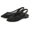 Ballerina FRENCH CONNECTION, Damen, Gr. 43, schwarz, Obermaterial: 70% Lederimitat, 30% Textilmaterial. Futter: 100% Lederimitat. Decksohle: 100% Lederimitat. Laufsohle: 100% Synthetik, unifarben, Mesh, feminin, Schuhe, Slingballerina,...