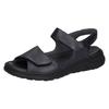 Sandale WALDLÄUFER "H-JOLINE", Damen, Gr. 4,5 (37,5), blau (nachtblau), Nubukleder, unifarben, klassisch, Schuhe, Sommerschuh, Klettschuh, Bequemschuh in Komfortweite H (= sehr weit)