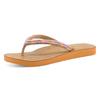 Zehentrenner TAMARIS, Damen, Gr. 41, orange kombiniert, Lederimitat, casual, Schuhe, Sommerschuh, Schlappen, Strandschuh in Flechtoptik