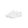 Plateausneaker TOMMY HILFIGER "TH OPEN MESH VULC SNEAKER", Damen, Gr. 35, beige (ecru), Textil, sportlich, Schuhe, Freizeitschuh, Halbschuh, Schnürschuh mit Logoflagge