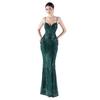 Jerseykleid MODA MINX "Gabrielle", Damen, Gr. M, EURO-Größen, grün (dunkelgrün), 100% Polyester, unifarben, ohne Ausschnitt, Kleider, mit tollem Dekolleté