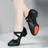 Echtes Schwein Leder Jazz Dance Schuhe Split Gummi Sohle Junge Mädchen Frauen Schuhe Moderne Ballett Tanz schuhe