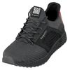 Keilsneaker BUGATTI, Herren, Gr. 45, schwarz (schwarz, grau), Textil, sportlich, Schuhe, Freizeitschuh, Halbschuh, Schürer mit Kontrastbesatz an der Ferse