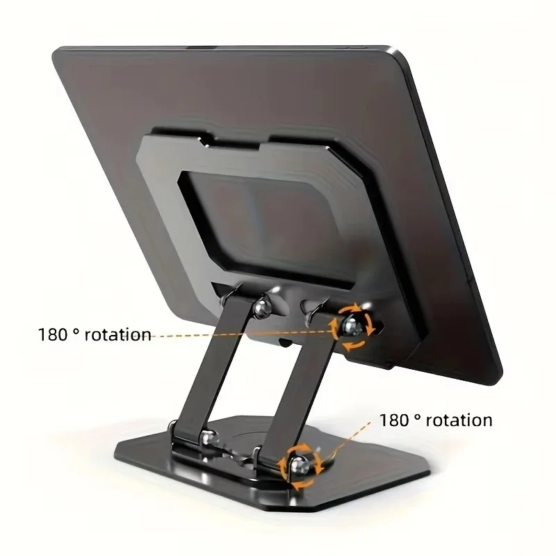 Tablet-Halterung aus Kohlenstoffstahl mit 360° ° Rotation verstellbarer Ständer für iPad Pro Air Mini Handy-Schreibtischhalterung 4-15 Zoll Image