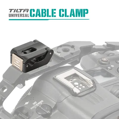 TILTA TA-UCC-P-B Universal Cable Clamp (Pair) 1/4-20 Screw for Camera Cage DSLR Accessories Filmmaking Rig Black