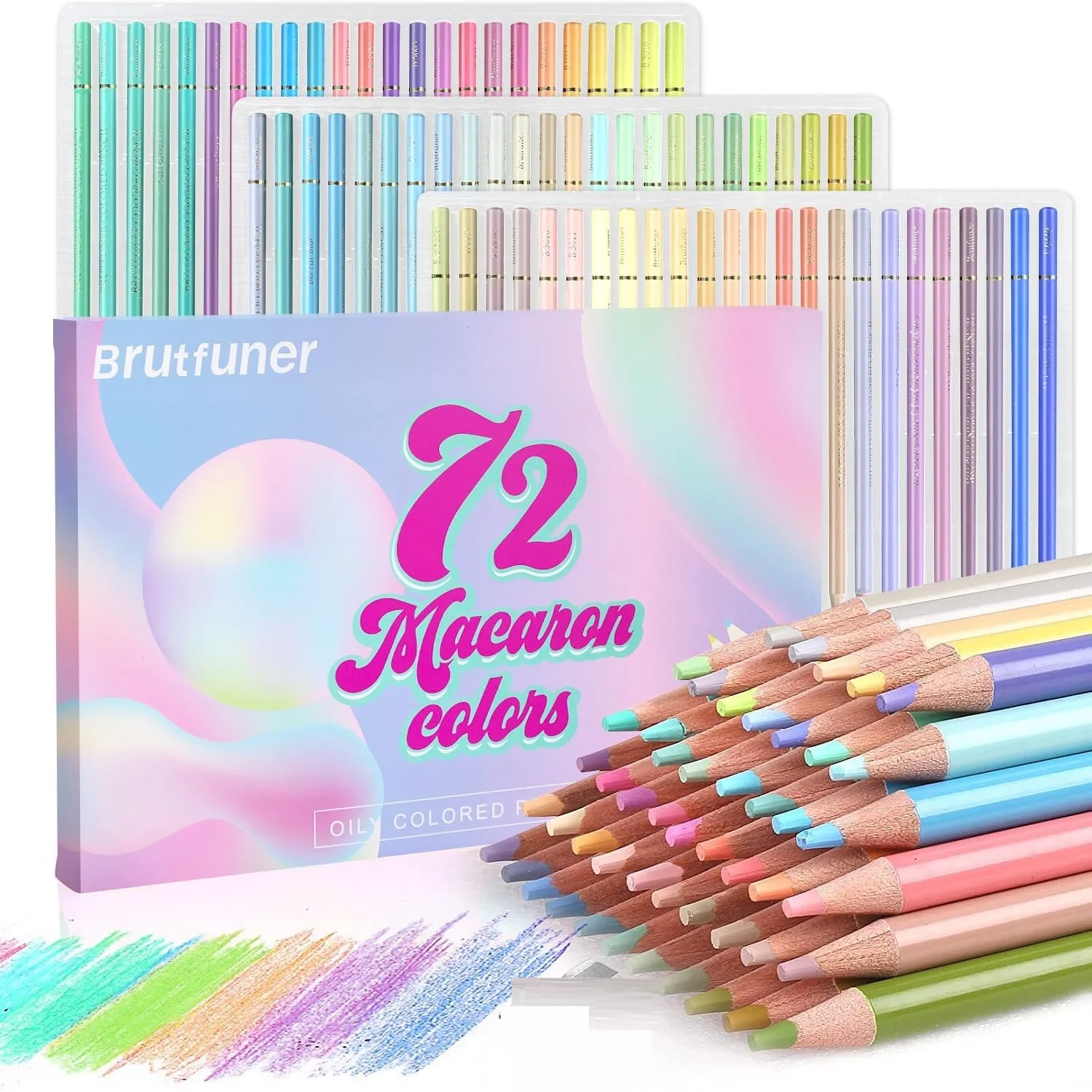 12/24/50/72 Stück Buntstifte – Premier Soft Core, 24 einzigartige Farben, keine Duplikate, Farbstifte-Set für Malbücher für Erwachsene Image