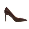 2023 frühjahr und Sommer Neue Braun Komfortable Alle-spiel High Heels frauen Stiletto Sexy Einzelnen Schuhe Frauen zapatos De Mujer