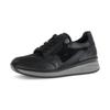 Keilsneaker GABOR "CAPRI", Damen, Gr. 39, schwarz, Kalbsleder, Lederimitat, unifarben, casual, Schuhe, Freizeitschuh, Halbschuh, Schnürschuh in Extraweite K
