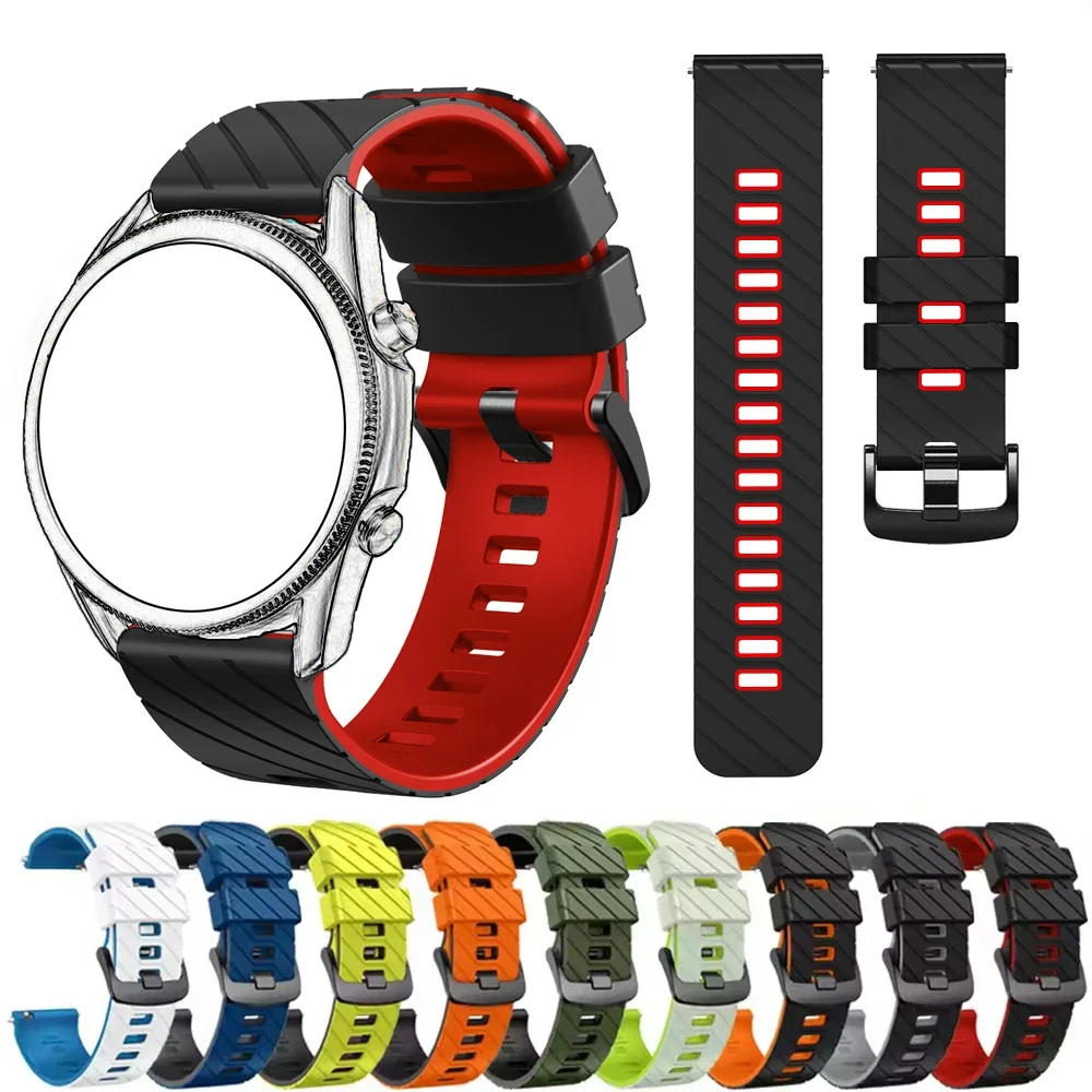 Uhrenarmband 22 mm, atmungsaktives Silikon, kompatibel mit Race S Race Ocean, vertikales Armband, Armband für Suunto 5 9 Peak Pro Band Image