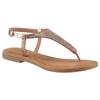 Riemchensandale TAMARIS, Damen, Gr. 39, rosa (rosa, glitzer), Leder, glänzend, modisch, Schuhe, Sandalette, Sommerschuh, Festtagsschuh, funkelnde Strasssteinchen