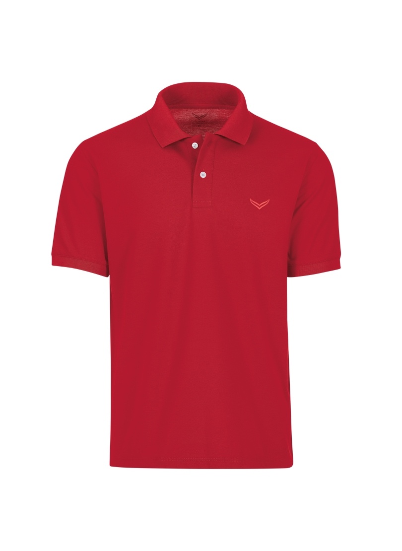 Poloshirt TRIGEMA "TRIGEMA Poloshirt DELUXE Piqué", Baby, Gr. 80, braun (kirsch), 100% Baumwolle, Basic, Shirts Image