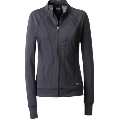 Cordjacke LPO "Damen Sportjacke Cariba", Damen, Gr. 40 (M), schwarz, Wirkware: Peached-Jersey - 77% PES, 23% EL, Langarm, Jacken Image