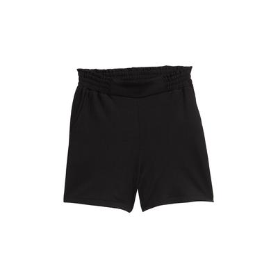 TOM TAILOR DENIM Damen Relaxed Jacquard Shorts, schwarz, Uni, Gr. M Image