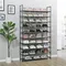 Large Capacity And Simple Shoe Cabinet 10 Tier Standing Shoe Shelf Multi-Layer Household Rack