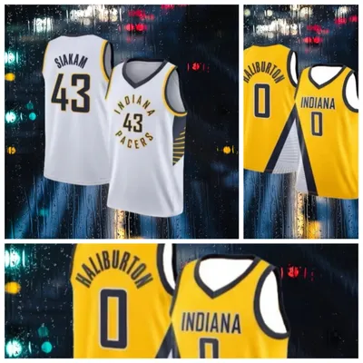 Summer New 3D Printed American Basketball Indiana Jersey Playoff Game Jersey Breathable Quick Drying