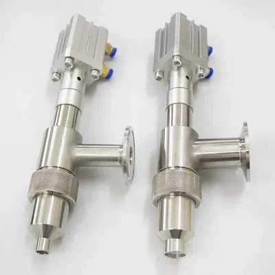 304 Stainless Steel Anti-Drip Filling Head Chuck Straight Head Pneumatic Filling Machine Accessories Discharge Nozzle