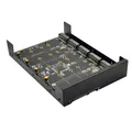 Custodia in metallo 4/5 porte B + M Key M.2 SATA SSD a 3.5 "SATA3.0 scheda adattatore JBOD da 6Gb