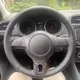 Coprivolante per auto personalizzato in pelle microfibra per Volkswagen Golf 6 Mk6 VW Polo Jetta MK5