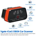 Vgate iCar2 ELM327 V2.2 OBD2 Scanner per Android iOS Bluetooth 3.0 WiFi OBD 2 Strumento diagnostico per auto Lettore di codici PK ELM327 V1.5