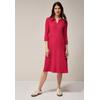 Midikleid CECIL, Damen, Gr. L (42), US-Größen, glazed apple rot, Stoff, 56% Viskose, 43% Polyester, 1% Elasthan, unifarben, casual, normal knielang, Rundhals, 3/4-Ärmel Bündchen, Kleider, knielang