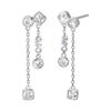 Paar Ohrhänger MICHAEL KORS "Schmuck Geschenk Silber 925 BRILLIANCE, MKC1773040, MKC1773710", silber (silberfarben, kristallweiß, kristallweiß), Ohrringe, Damen, Silber 925 (Sterlingsilber), mit Zirkonia (synth.)