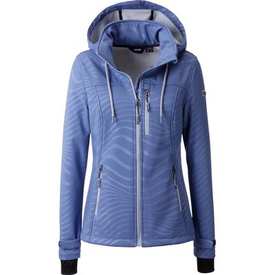 Softshelljacke LPO "Damen-Softshelljacke-Sarina", Damen, Gr. 36/38 (M), coastal fjord aop, 96% Polyester, 4% Elasthan, Jacken Image