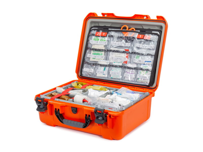 Nanuk Case 940 w/lid org. EMS - w/divider EMS - Orange 940S-120OR-0A0