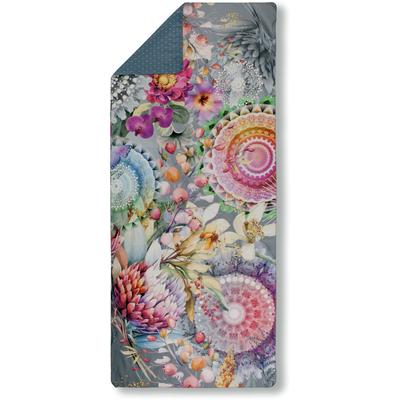 Strandtuch HIP "Olinga", grau, B:75cm L:180cm, Microfaser, Mikrofaser, Handtücher (Packung), Reisehandtuch - Sporthandtuch, yoga, Mikrofaser, saugfähig Image