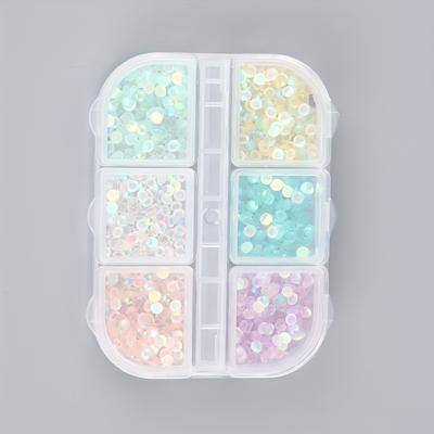 TEMU 6-grid Aurora Half-round Bead Jewelry #2052 Image