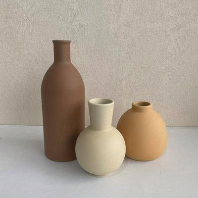 TEMU 3pcs Nordic Creative Morandi Color Vase, Instagram Style Dining Table Living Room Decorative Flower Pot Image
