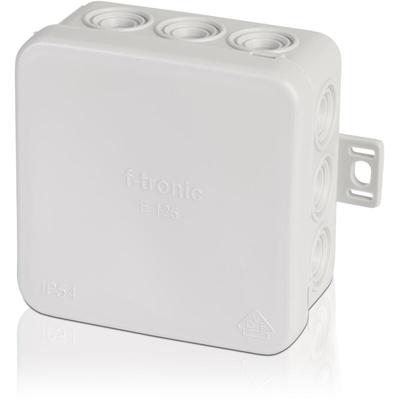 F-tronic - 2 Stück Feuchtraum-Abzweigkasten IP54, 75x75x40mm, grau, E125 Image
