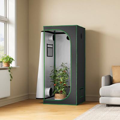 Growzelt Gewächshaus Growbox Pflanzenzelt Zuchtzelt Zuchtschrank mit Belüftungsöffnungen Image