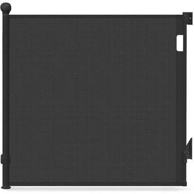 Treppenschutzgitter Türschutzgitter Ausziehbar 0-180CM Schwarz - Vounot Image