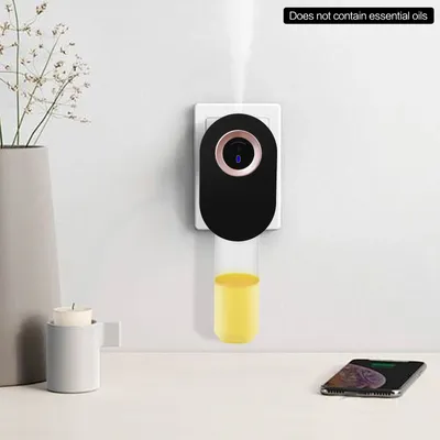 Smart Wall-Mounted 110ml Aroma Diffuser - Touch Screen & Bluetooth Control, Plug-in Waterless Fragrance Expander for Home Office