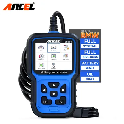 ANCEL BM500 OBD2 Scanner For BMW Mini Battery EPB SAS SRS ETC TPMS Oil Reset OBD2 Automotive