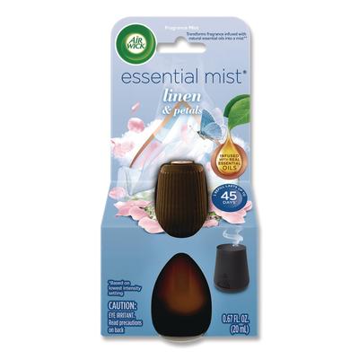 Air Wick Essential Mist Refill, Linen and Petals, 0.67 oz (RAC6233802760) Each Air Wick® Metered Air Freshener Refills