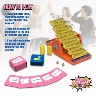 Aufregende Schaukelwippe Tilt N Shout Brettspiele Lustige Familientischspiele Puzzle Battle Quiz Image