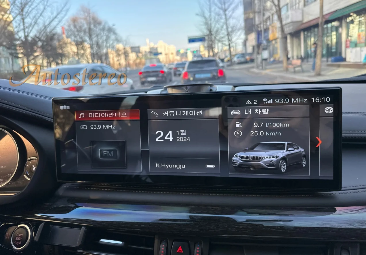 14,9 Zoll ID8 Android 14 Für BMW X5 F15 X6 F16 2014-2019 Auto Multimedia Player GPS Navigation Auto Auto Radio Steuergerät Carplay Image