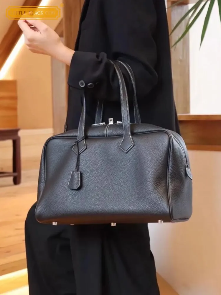 Büro Frauen Elegante Dame Tote Handtasche Aus Echtem Leder Tasche Weiche Rindsleder Mode Hohe Kapazität Casual Einzelnen Schulter Reisetaschen