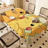 Niedliche P-Pokemon P-Pikachu Block Rechteckige Tischdecke Baumwolle Tischdecke Einweihungsgeschenke Französische Tischdecke für den Urlaub