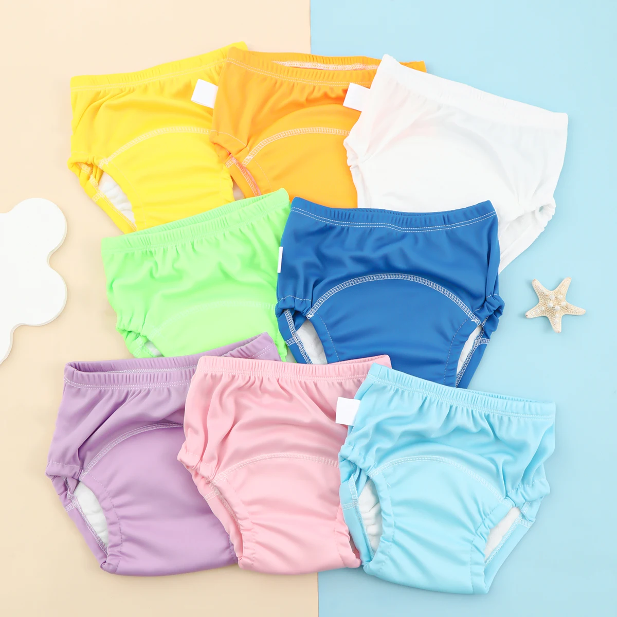 Wasch bare Baby-Trainings hose aus Polyester, Trainings hose aus Polyester, atmungsaktive Baby-Brothose, Windel hose, Baby-Pull-u Image